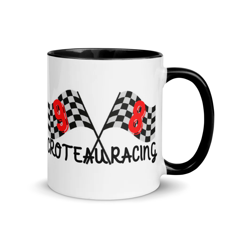 White Ceramic Mug with Color Inside